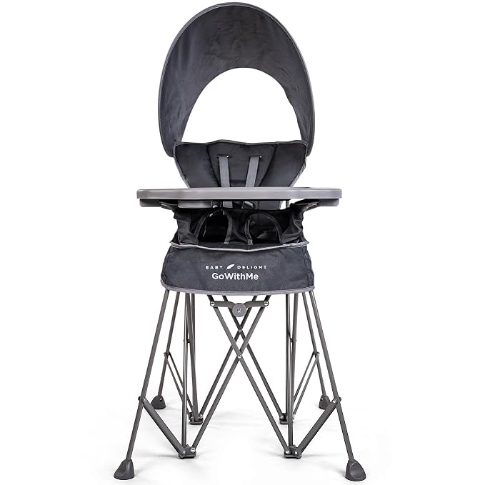 Baby Delight Go with Me Uplift Deluxe Portable High Chair | Sun Canopy | Indoor by BabyDelight