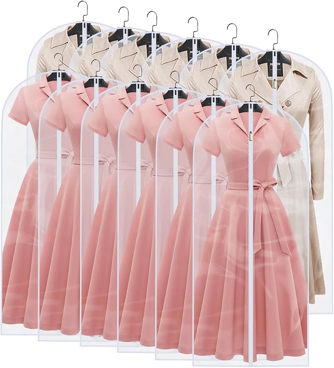 Garment Bags for Hanging Clothes Suit Bags for Closet Storage Clothes Storage by HomeClean