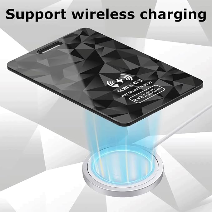 Wallet Tracker Card, Rechargeable Thin Finder, Works - Image 2