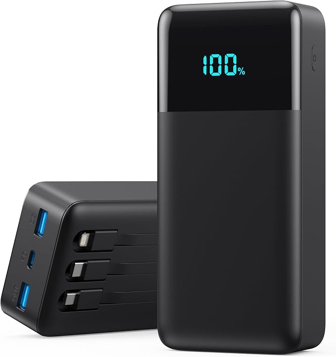 Portable Charger 50, 800mAh Power Bank, 25W PD QC 4.0 Fast Charging Portable by Pxwaxpy