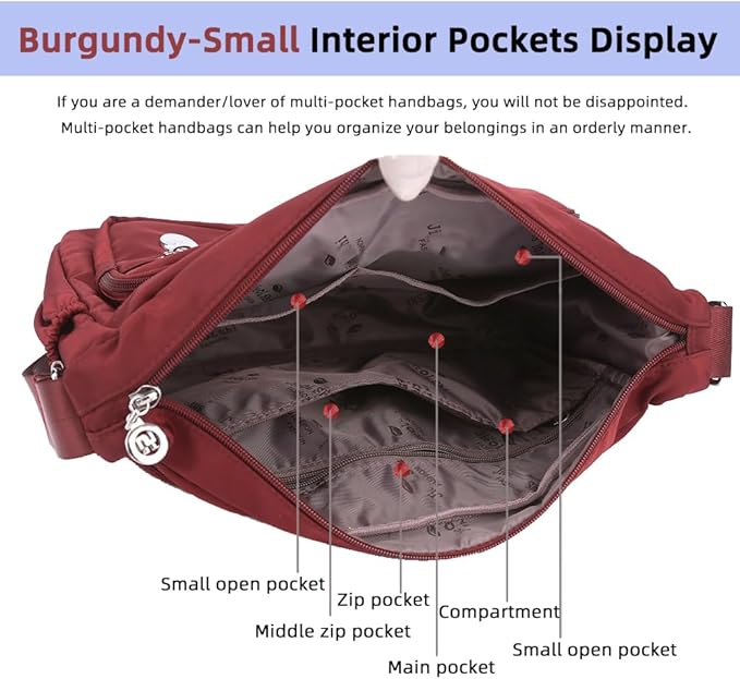 MINTEGRA Women Shoulder Handbag Roomy Multiple Pockets Bag Ladies Crossbody - Image 5