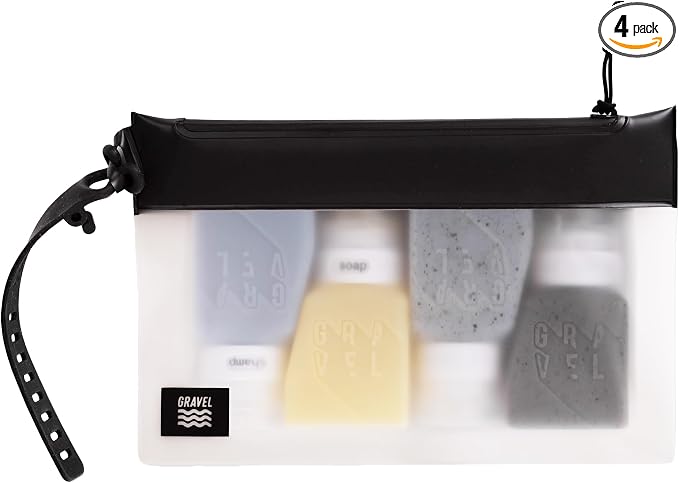 Gravel TSA Approved Travel Bottles – Leakproof, Compact Toiletry Containers by Gravel