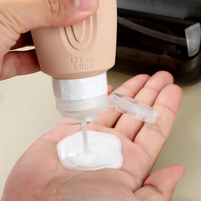 Travel Bottles for Toiletries, Large 6oz Oversize Containers, BPA Free Leak - Image 4