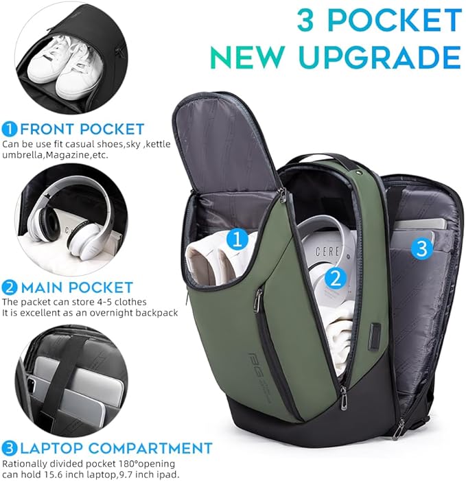 BANGE Business Smart Backpack Waterproof fit 15.6 Inch Laptop Backpack - Image 2
