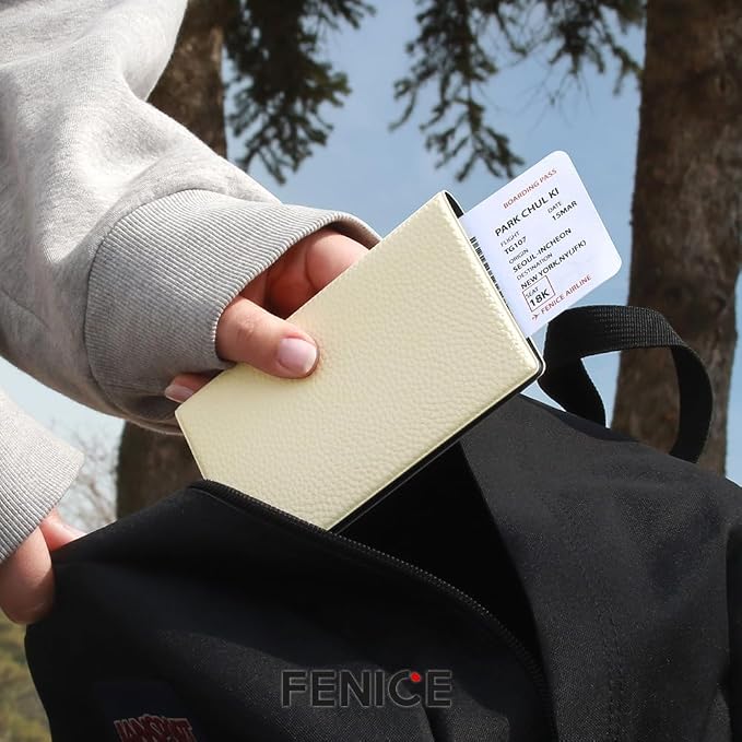 Fenice Classic Passport Cover Holder Wallet Case - Image 5