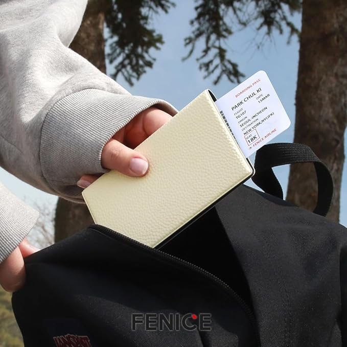 Fenice Classic Passport Cover Holder Wallet Case - Image 5