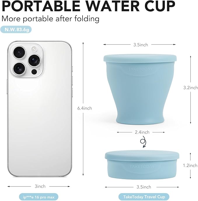 TakeToday Collapsible Travel Cup - Image 6