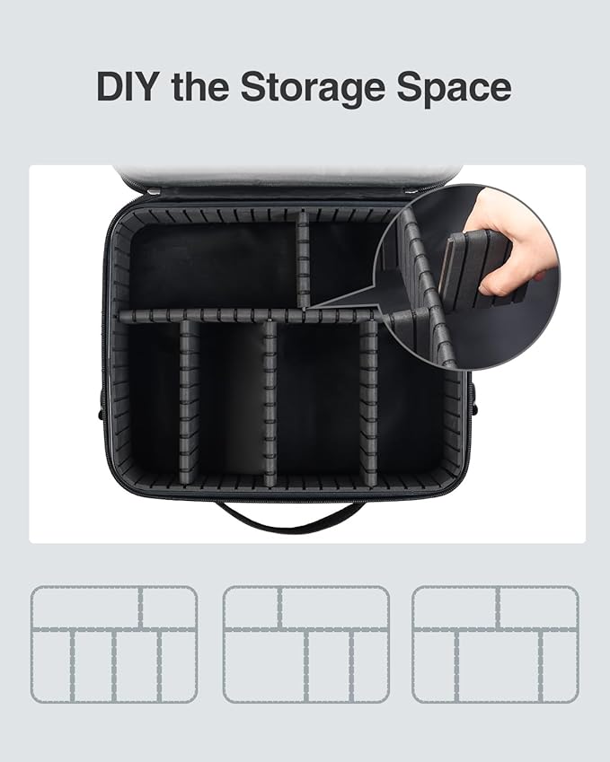 Luxtude Electronic Organizer Travel Case Large, Double Layer Tech Carrying Case - Image 5