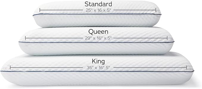 WEEKENDER Gel King Size-1-Pack-Medium Plush Feel-Neck and Shoulder Support-Side - Image 8