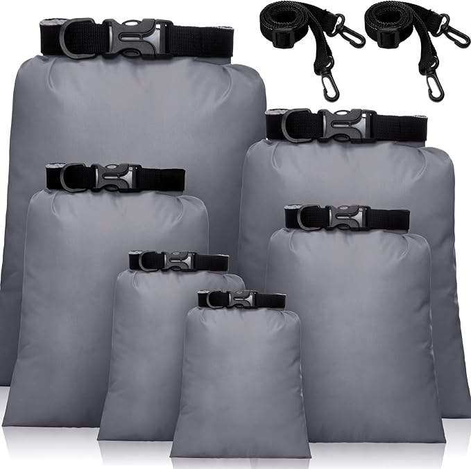 Shappy Waterproof Dry Bag Set 6 Sizes Lightweight Sacks and Long Adjustable by Shappy