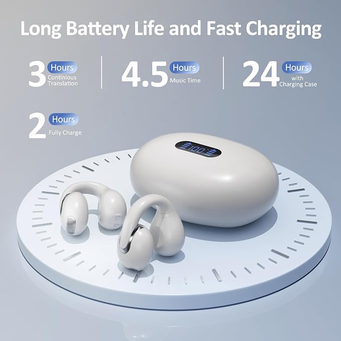 Language Translation Earbuds Real Time, IAMJOY Language Translator Earbuds Open - Image 6