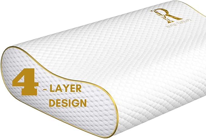 4-Layer Queen, Contour Pillow, Side Sleeper, Orthopedic, Neck Support, Pillow - Image 2