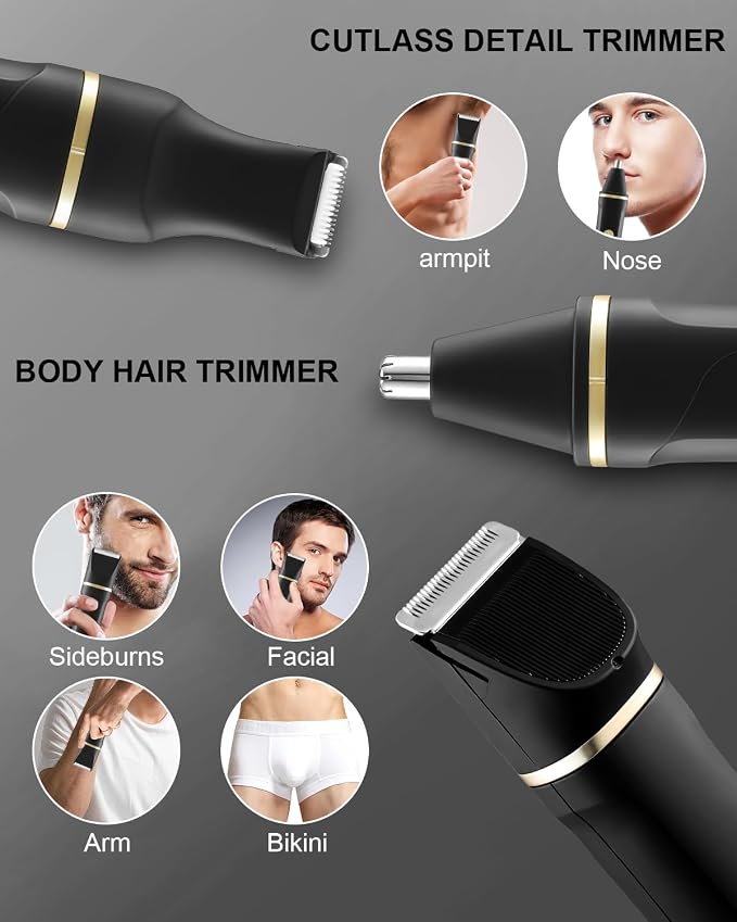 AREYZIN Body Hair Trimmer Men: Manscape 3 in 1 Electric Razor, Hair Trimmer - Image 3