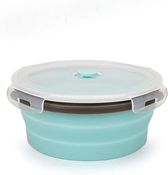 CARTINTS 1200ml Large Collapsible Meal Prep Containers, Reusable Silicone Food - Image 2
