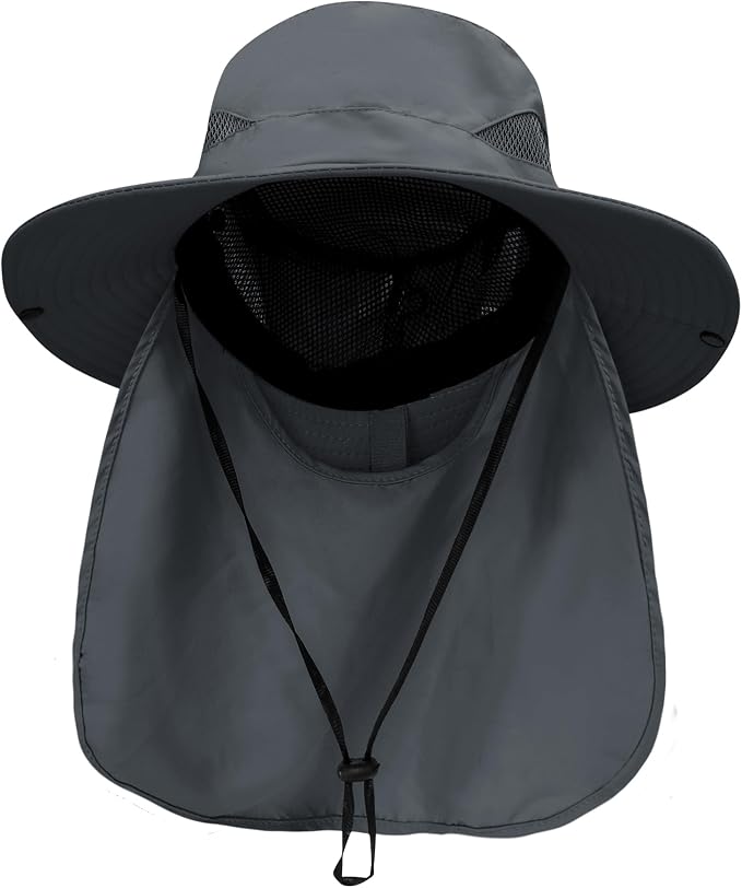 PFFY Sun Bucket Hats for Men Women 3” Wide Brim UPF 50+ Fishing & Beach Hat by PFFY