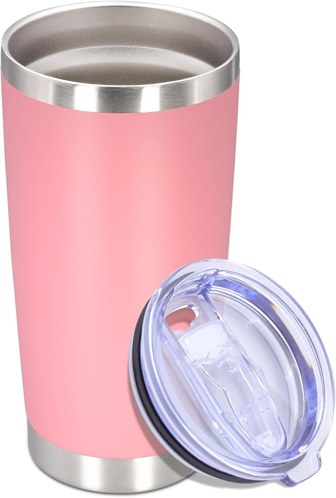 20 oz Tumbler with lid Double Wall Vacuum Insulated Tumblers Stainless Steel by Providethebestproducts