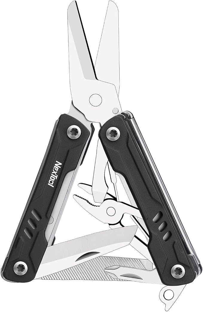 NexTool Keychain Multitool, Mini Sailor Scissors, 10 in 1 Mini Multitool by NexTool
