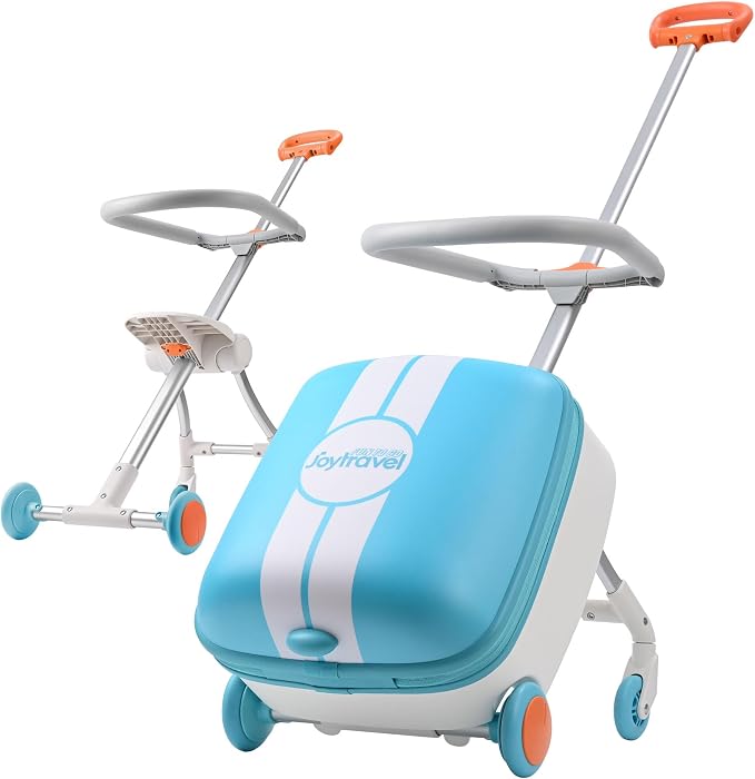 Kids Ride-on Luggage with Spinner Wheels Suitcase, Kid's Ride-On Suitcase Help by Joytravel