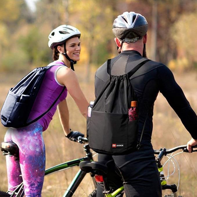 ZOORON Waterproof Drawstring Gym Backpack Bag - Image 7