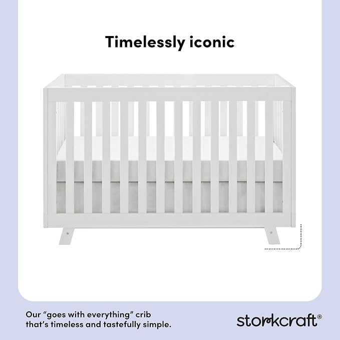 Storkcraft Beckett Convertible Crib – Converts from Baby Crib to Toddler Bed - Image 4