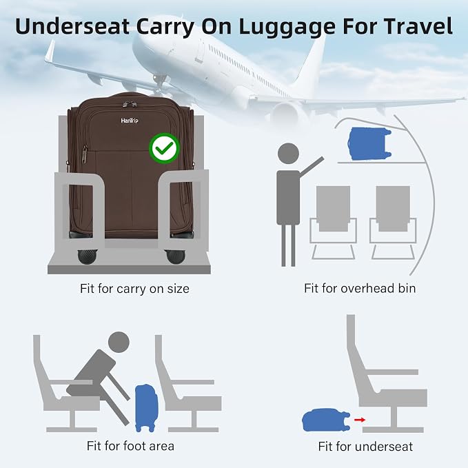 16 Inch Underseat Carry On Luggage - Image 4