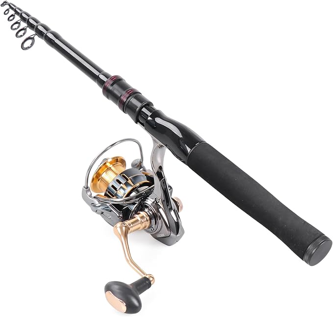 Telescopic Fishing Rod, Collapsible Fishing Rod Portable Spinning Pole - Image 4