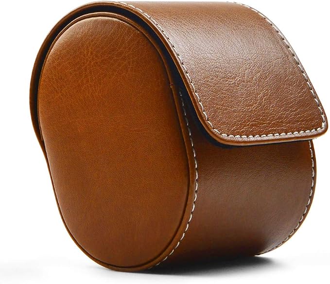 Oirlv Luxury Leather Watch Storage Box Travel Single Watch Case Watch Gift Box by Oirlv