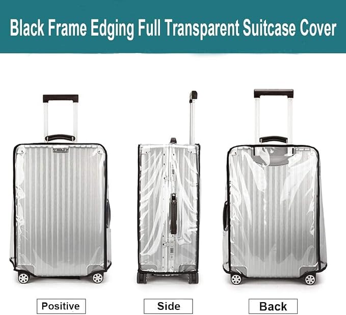 Suitcase Cover for 24" Luggage TSA Approved Clear PVC Thickened Protective - Image 8