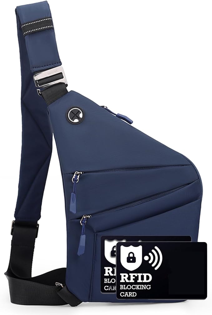 Anti Theft Crossbody Bags for Women Men, Slim Sling Bags by Ibalulu