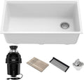 Kraus KGUW1-33WH-100-100, Bellucci Workstation 32 in. Undermount Granite by KRAUS