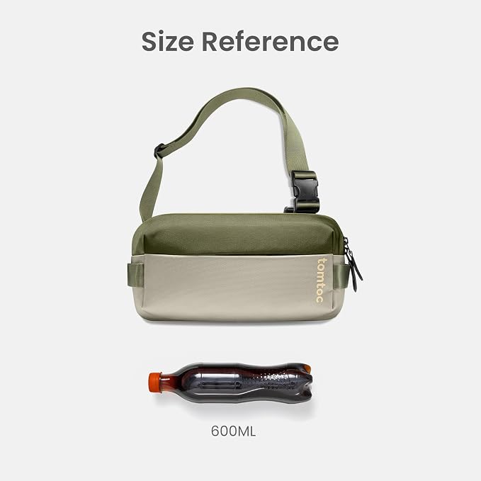 tomtoc Compact EDC Sling Bag, Minimalist Chest Shoulder Backpack Crossbody Bag - Image 5