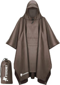 PTEROMY Hooded Rain Poncho for Adult by PTEROMY