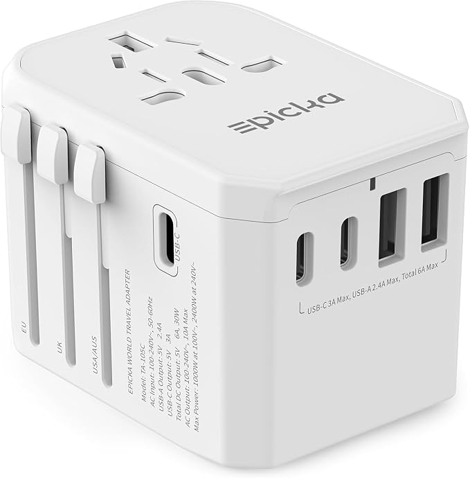 EPICKA Universal Travel Adapter, International Power Adapter by EPICKA