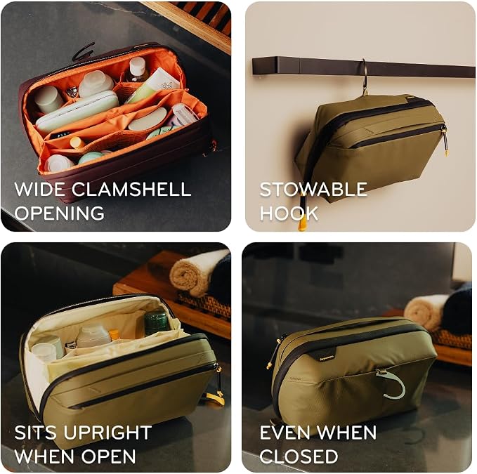 Peak Design Wash Pouch, Weatherproof Travel Toiletry Bag, Upright or Hanging - Image 2
