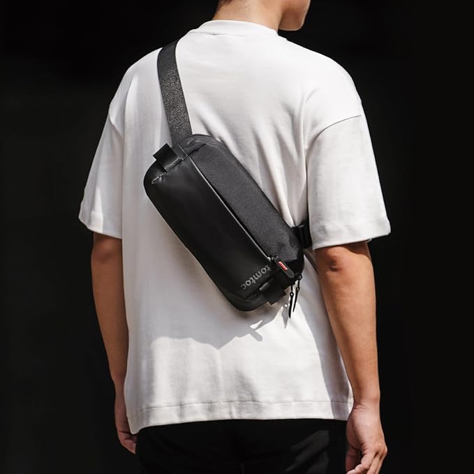 tomtoc Compact EDC Sling Bag, Minimalist Chest Shoulder Backpack Crossbody Bag - Image 2