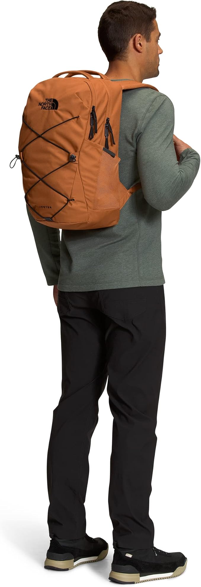 The North Face Jester Everyday Laptop Backpack, Leather Brown/Tnf Black - Image 6