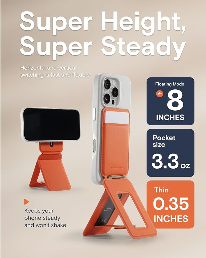 MOFT Phone Tripod Wallet for iPhone, Mulit-Angles, Lightweight & Portable Phone - Image 6