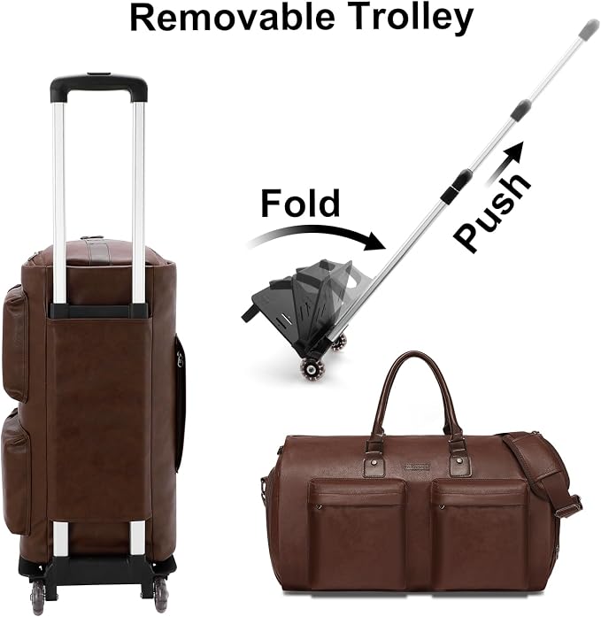Modoker Rolling Garment Bag for Travel Wheeled Duffel Bag Luggage Suit Travel - Image 2