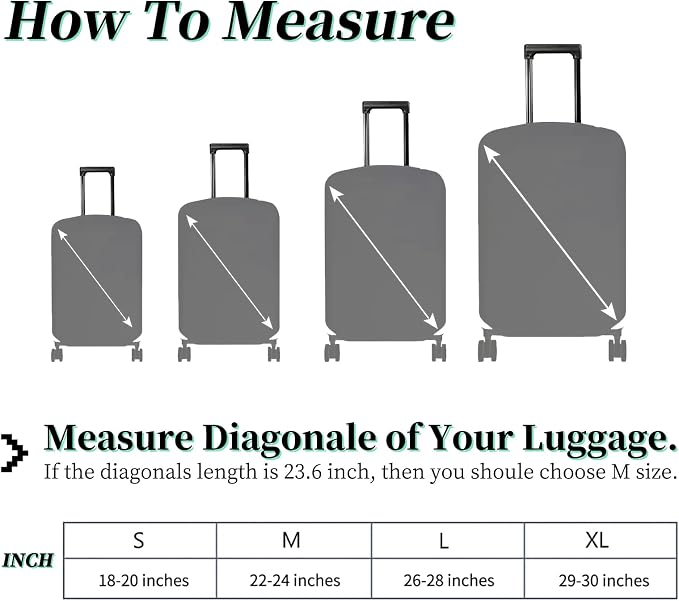 Luggage Cover + Tag, Camo Deer Flag Travel Suitcase Protector - Image 2