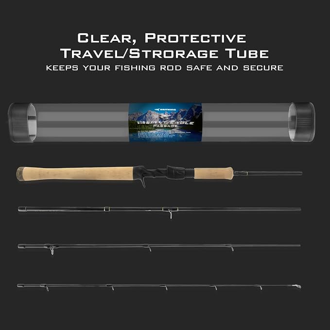 KastKing Valiant Eagle Passage Travel Fishing Rods, 4 & 6 Pc Pack Rods - Image 7