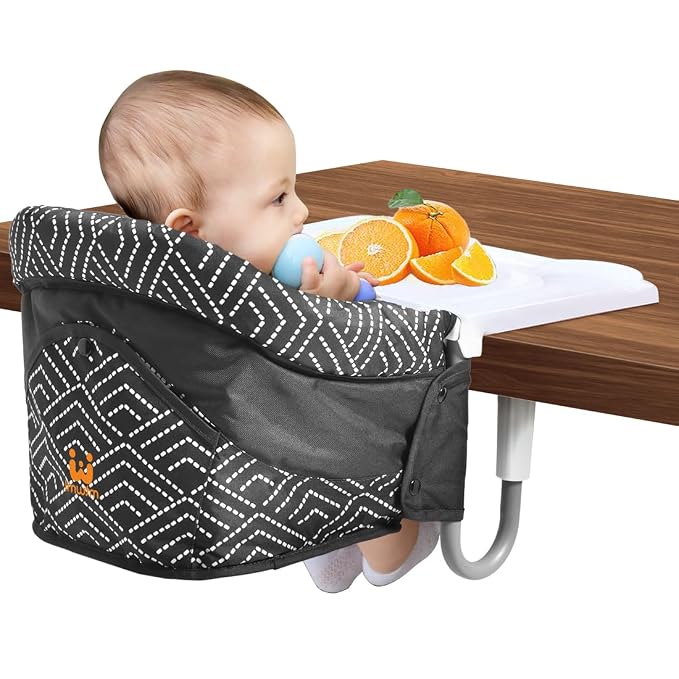 MTWML Hook On High Chair with Tray, Portable Baby High Chair That Attaches to by MTWML