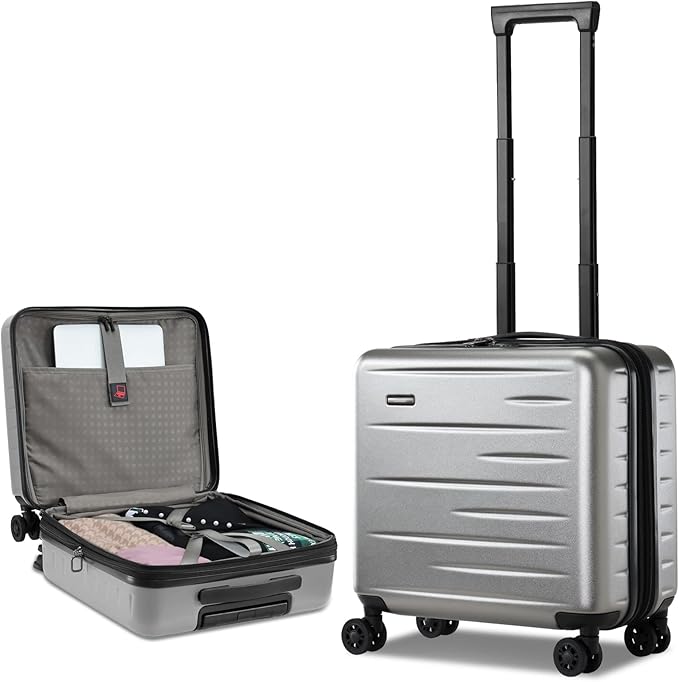 16 Inch Carry On Luggage Airline Approved, Expandable Lightweight ABS+PC Hard by CENSIEN