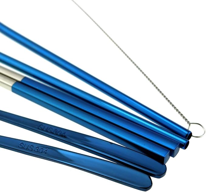 7 Pcs Portable Flatware Set, 304 Stainless Steel Cutlery Set Travel Utensils - Image 4
