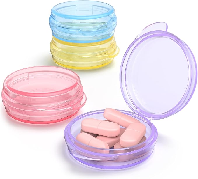 Small Pill Box, Travel Pill Case Portable Daily Pill Organizer Mini Medicine by Urekt
