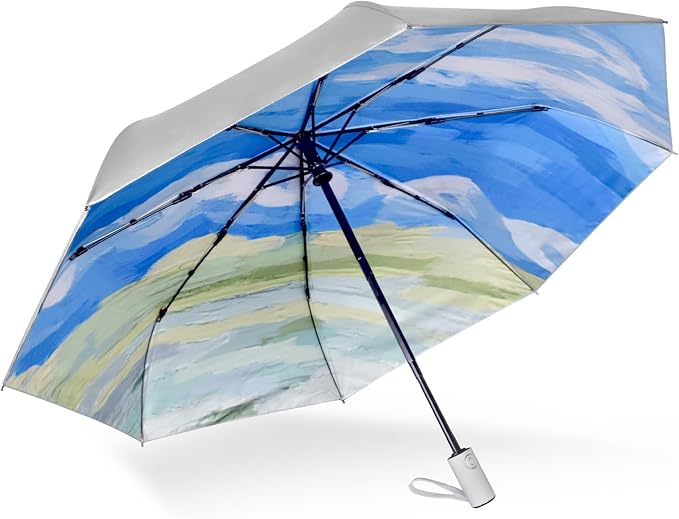 Cuby UV Sun Umbrella Compact Folding Travel Umbrella Auto Open and Close by CUBY