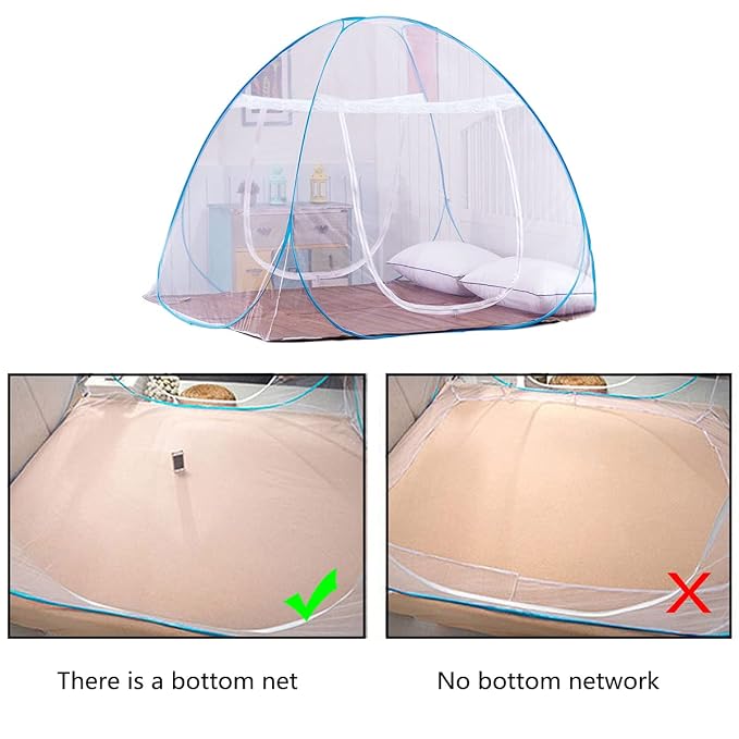 AMMER Pop-Up Mosquito Net Tent for Beds Portable Folding Design - Image 8