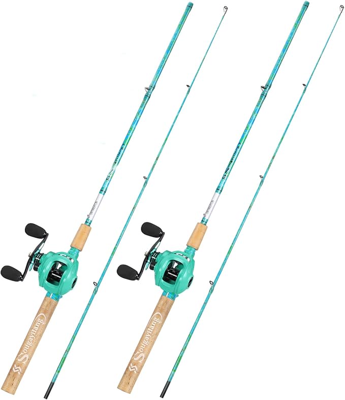 Sougayilang Fishing Rod and Reel Combo, 2-Piece 5-Foot 6-Inch Graphite & by Sougayilang