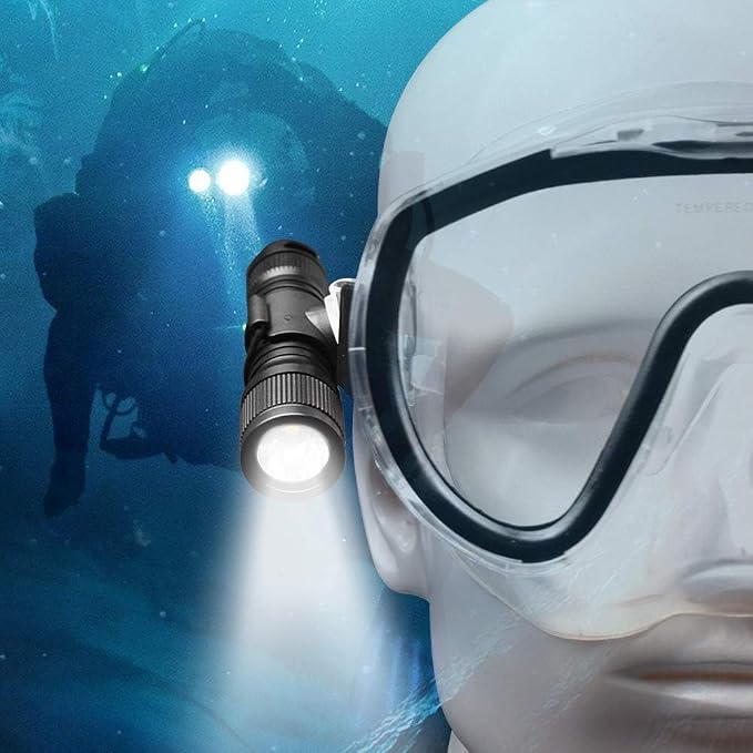 ORCATORCH D560 Mini Scuba Dive Light Headlamp 650 Lumen Mask Diving Flashlight - Image 2