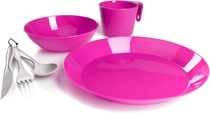 GSI Outdoors Cascadian 1 Person Table Set I 6-Piece Camping, Backpacking Mess by GSIOutdoors