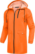 COOFANDY Men's Long Raincoat Ligtweight Rain Jacket Waterproof Outdoor Jackets by COOFANDY